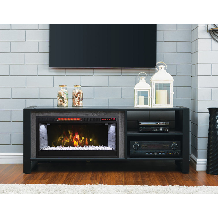 Greentouch Washburn 56" TV Stand for TVs up to 60inch TV with Fireplace Included Wayfair